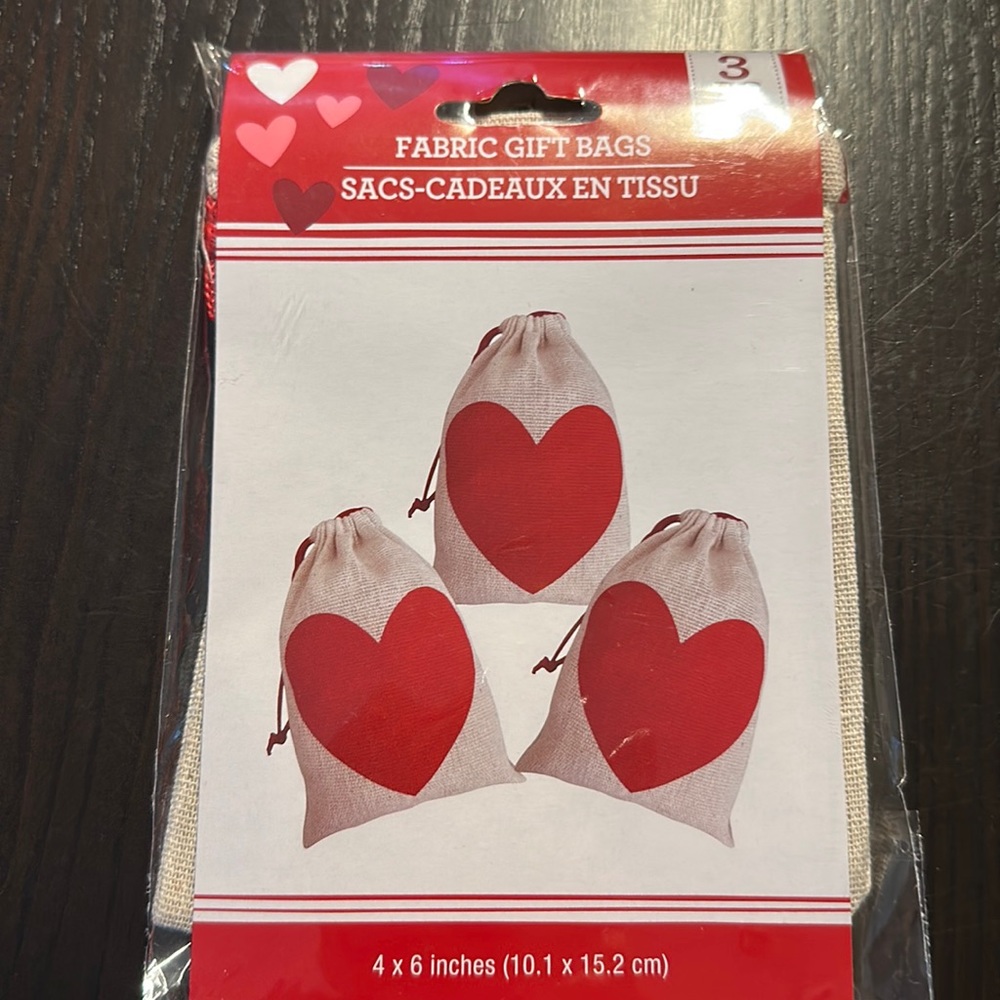 Fabric Valentines Gift Bags